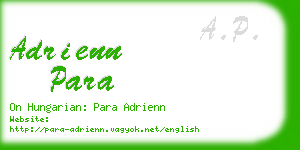 adrienn para business card